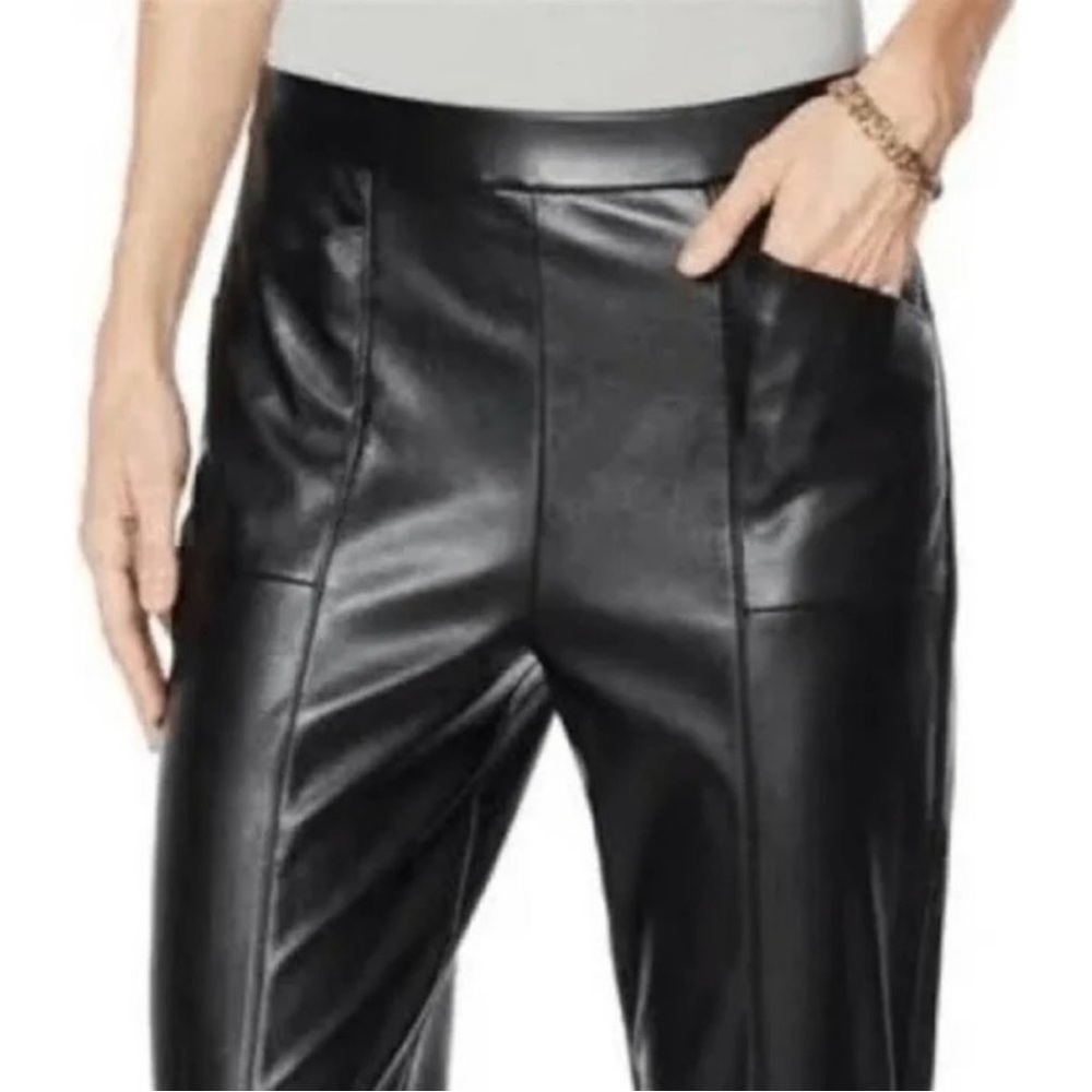Halston Faux leather pant - Picture 2 of 7